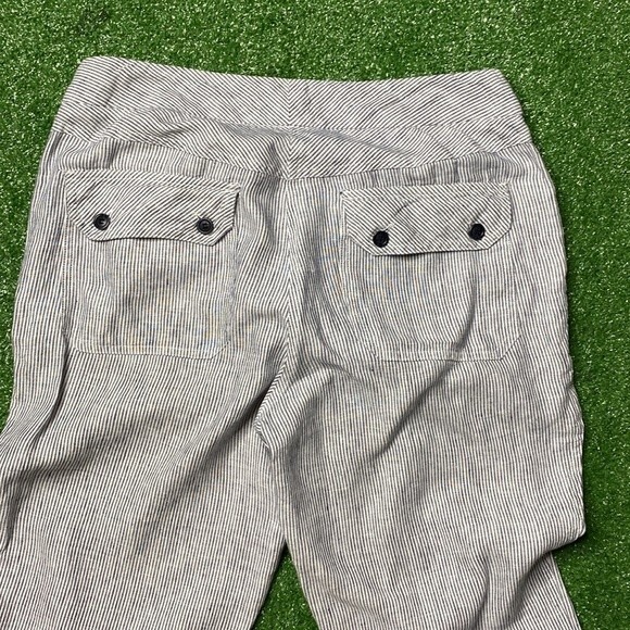 Chicos Nautical Stripe Linen Pants 0.5/ S - Picture 9 of 9